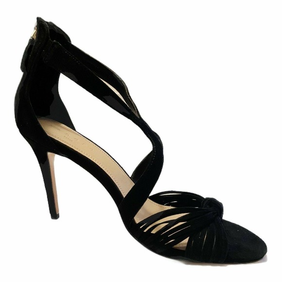 SANDRO PARIS Elisa Black Suede Heels Knotted Strappy Sandals 39 US 8 - 8.5 NIB - Picture 11 of 11